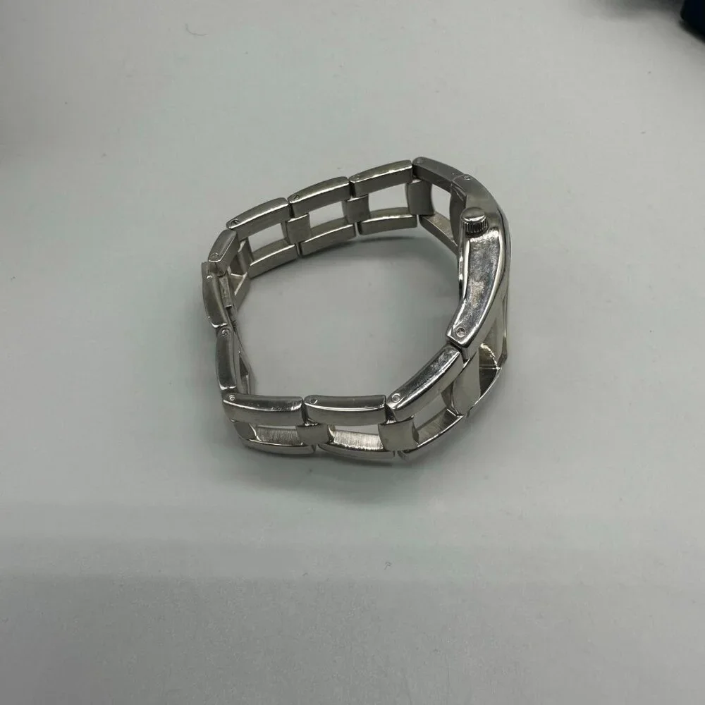 3/$30 Anne Klein Watch Women Pink Dial Silver Tone Bracelet Band 5.75